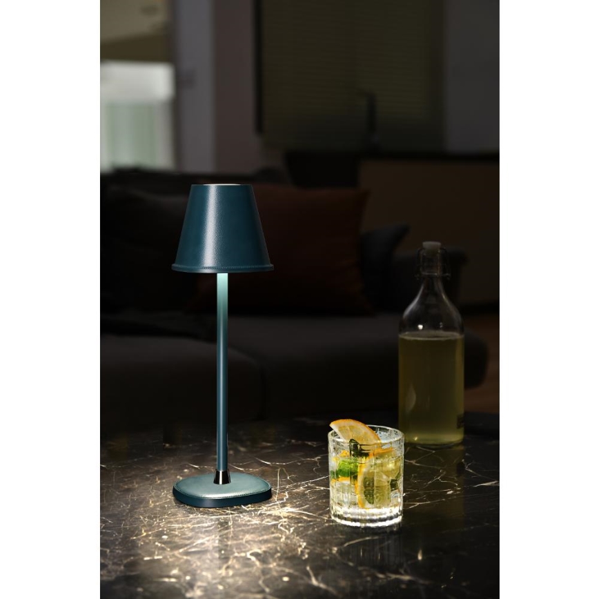 LED Stmievateľná nabíjacia stolná lampa LED/3W/1800 mAh tmavomodrá