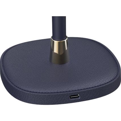 LED Stmievateľná nabíjacia stolná lampa LED/3W/1800 mAh tmavomodrá