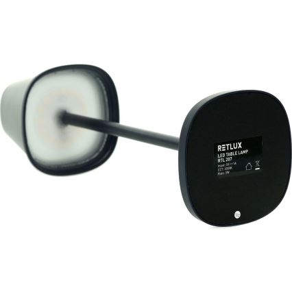 LED Stmievateľná nabíjacia stolná lampa LED/3W/1800 mAh tmavomodrá