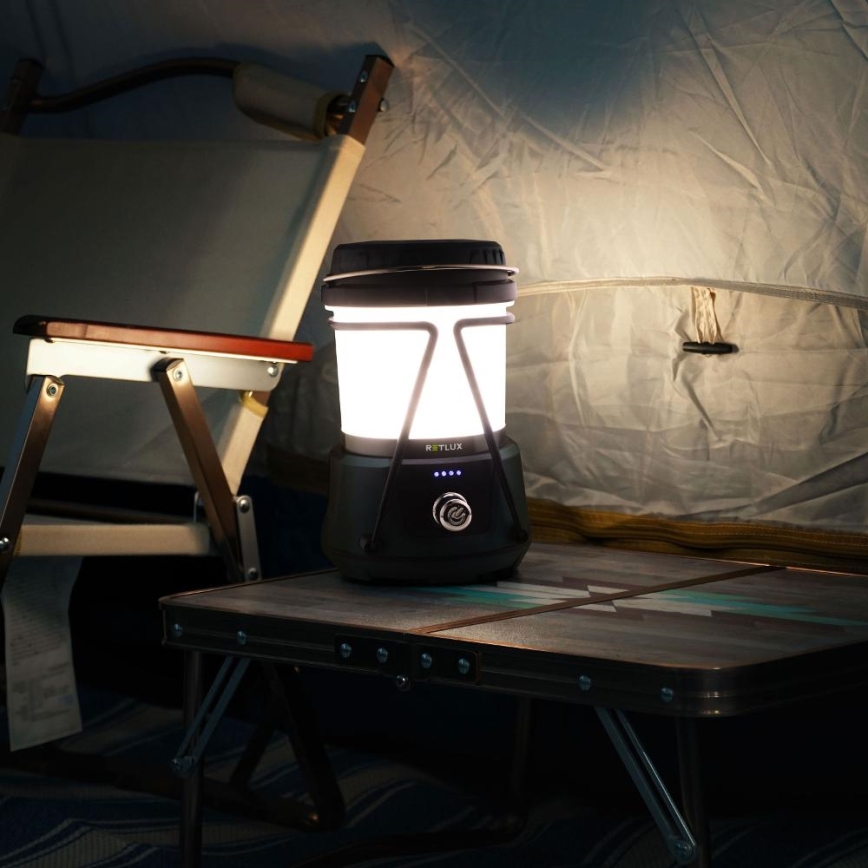 LED Stmievateľná prenosná lampa s funkciou powerbanky LED/3W/4400 mAh IPX2