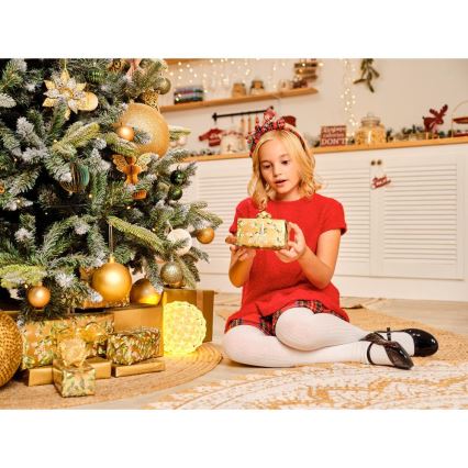 LED Vianočná dekorácia LED/230V/teplá biela guľa