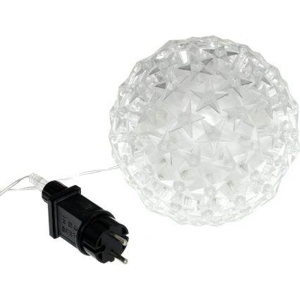 LED Vianočná dekorácia LED/230V/teplá biela guľa