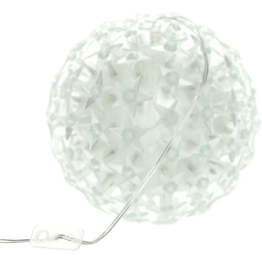 LED Vianočná dekorácia LED/230V/teplá biela guľa