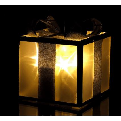 LED Vianočná dekorácia LED/2xAA 15 cm darček
