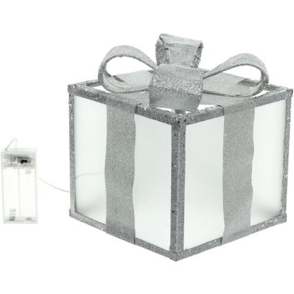 LED Vianočná dekorácia LED/2xAA 15 cm darček