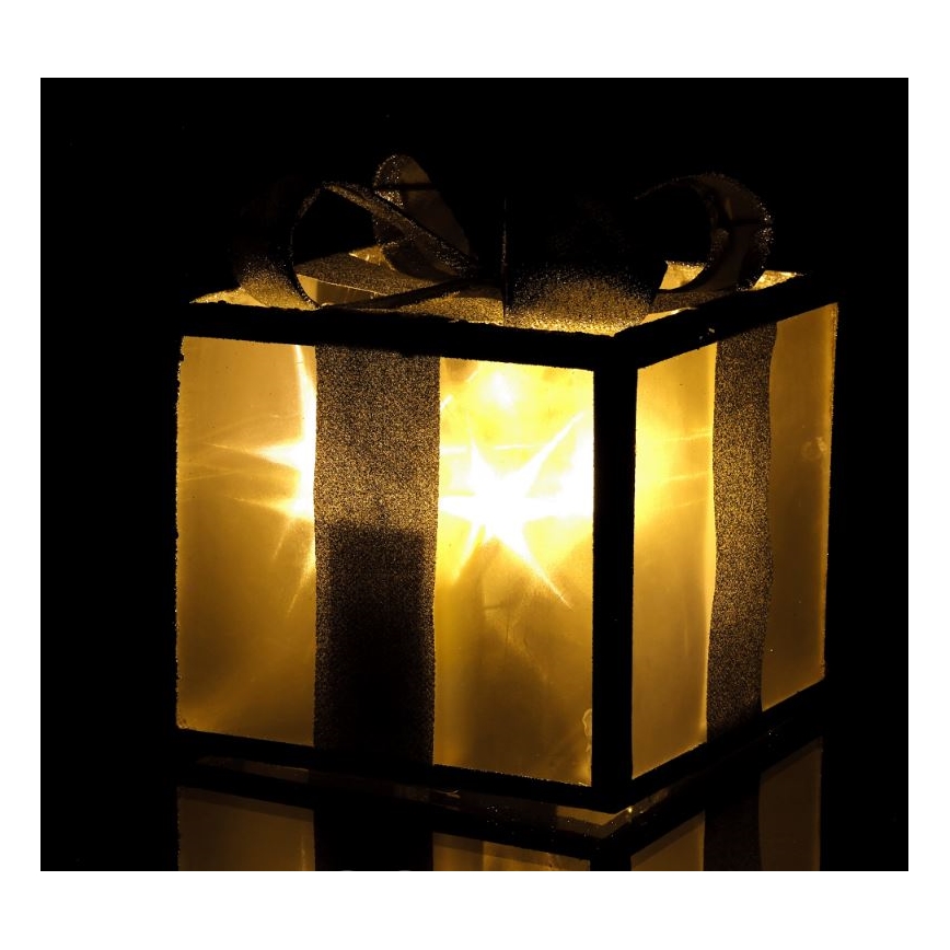 LED Vianočná dekorácia LED/2xAA 20 cm darček