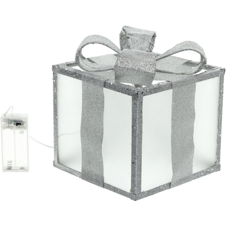 LED Vianočná dekorácia LED/2xAA 20 cm darček