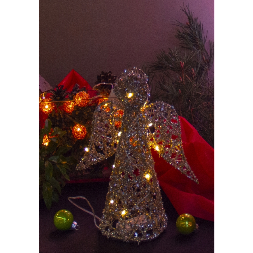 LED Vianočná dekorácia LED/2xAA anjel