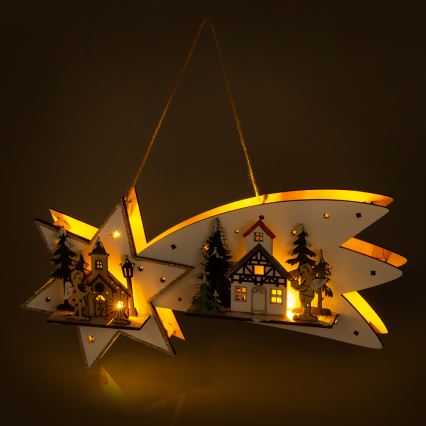 LED Vianočná dekorácia LED/2xAA kométa