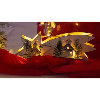 LED Vianočná dekorácia LED/2xAA kométa