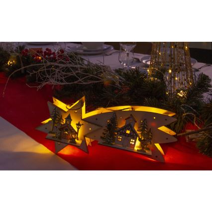 LED Vianočná dekorácia LED/2xAA kométa