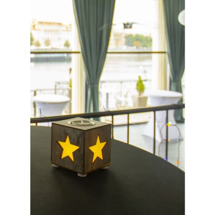 LED Vianočná dekorácia LED/2xAAA hviezda