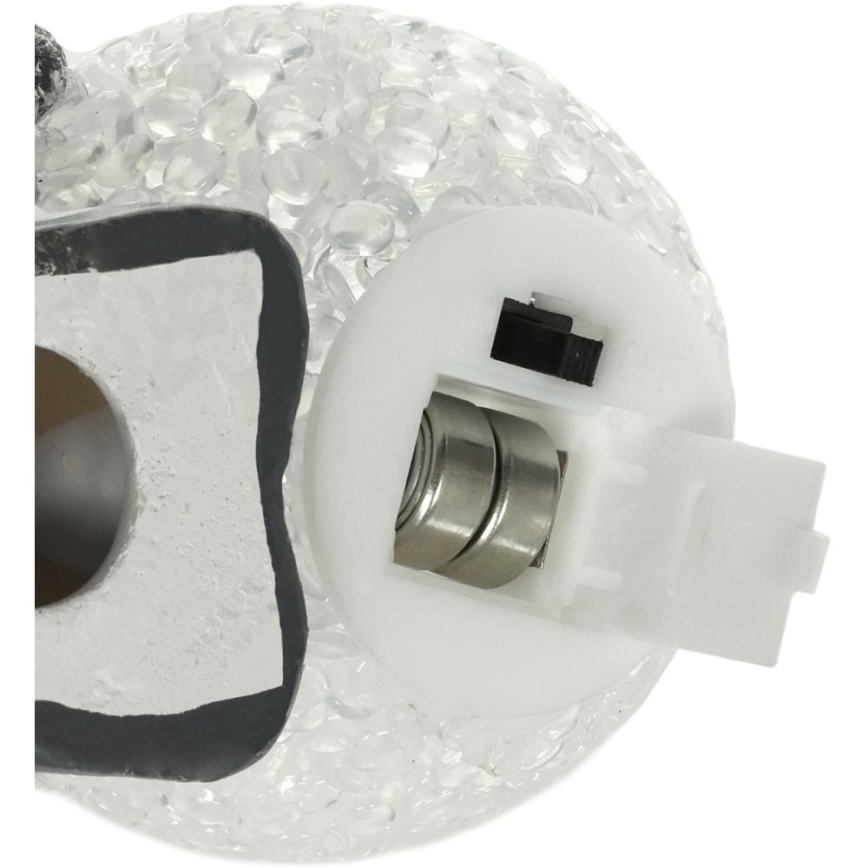 LED Vianočná dekorácia LED/2xLR44/teplá biela snehuliak s guľou