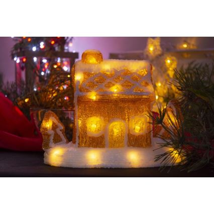 LED Vianočná dekorácia LED/3xAA teplá biela