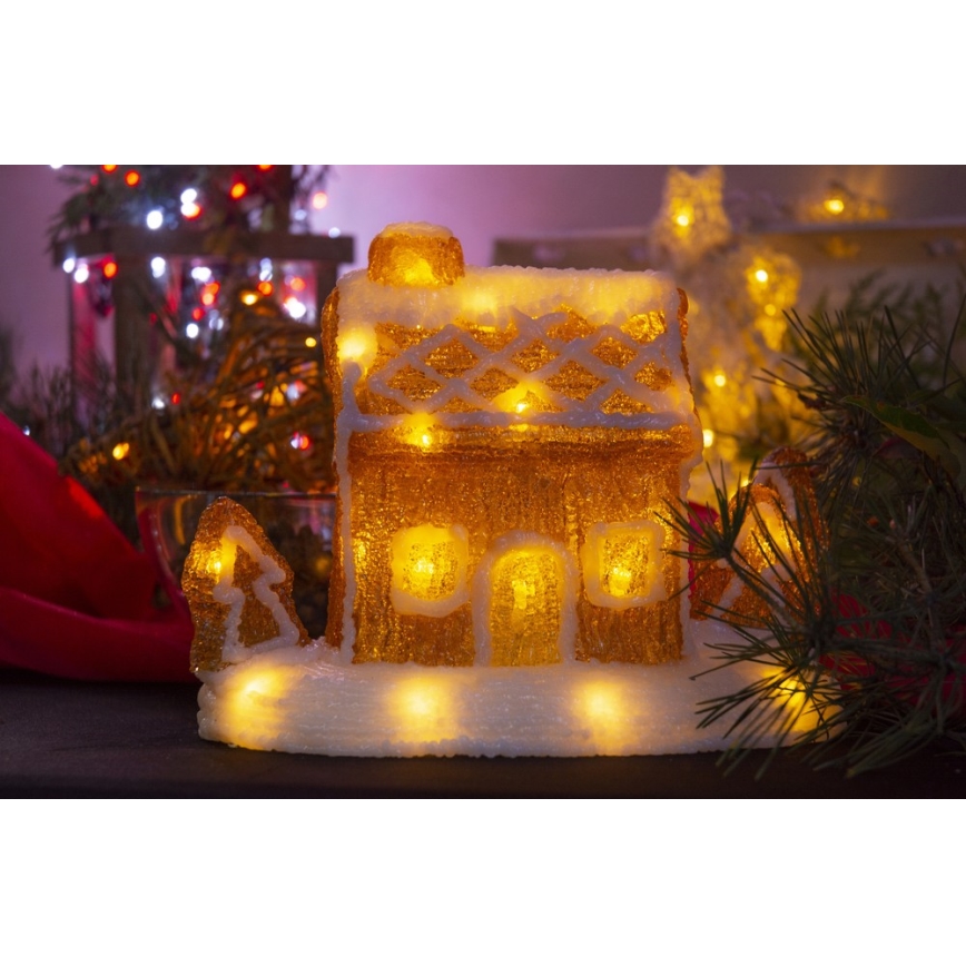 LED Vianočná dekorácia LED/3xAA teplá biela