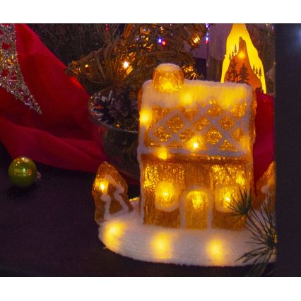 LED Vianočná dekorácia LED/3xAA teplá biela