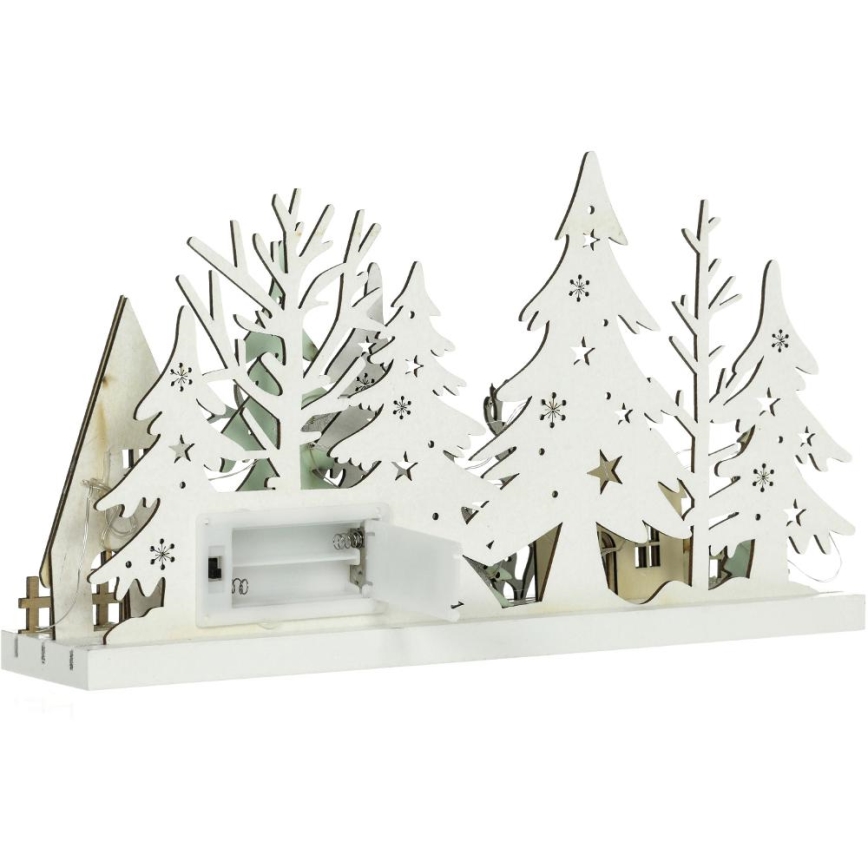 LED Vianočná dekorácia LED/3xAAA/teplá biela les