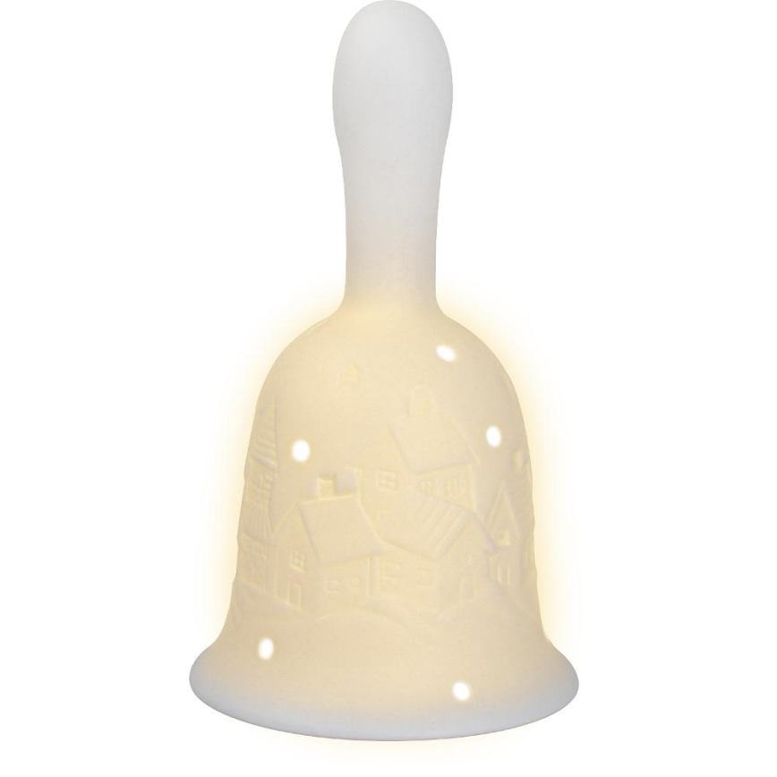 LED Vianočná dekorácia LED/3xLR44/teplá biela zvon