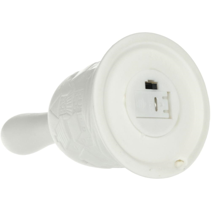 LED Vianočná dekorácia LED/3xLR44/teplá biela zvon