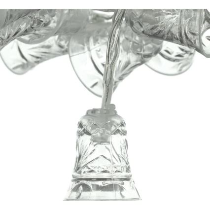 LED Vianočná reťaz 20xLED/3xAA/teplá biela 2,2m zvončeky