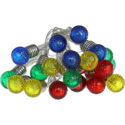 LED Vianočná reťaz 20xLED/2xAA/teplá biela 1,8m žiarovky