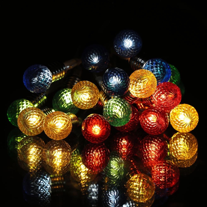 LED Vianočná reťaz 20xLED/2xAA/teplá biela 1,8m žiarovky