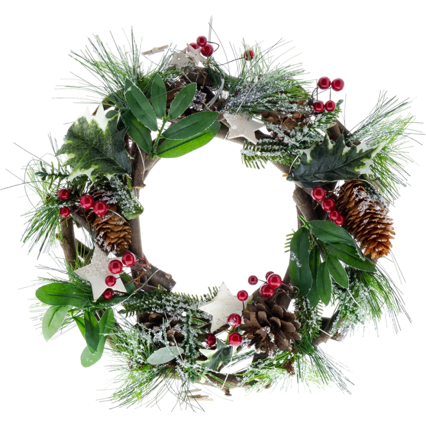 LED Vianočný veniec LED/3xAA pr. 30 cm