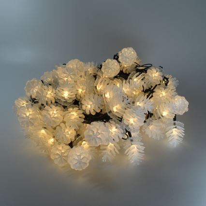 LED Vianočný vonkajší reťaz 80xLED/25m IP44 teplá biela