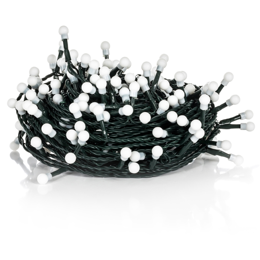 LED vonkajšia reťaz 100xLED/8 funkcií 15m IP44 teplá biela