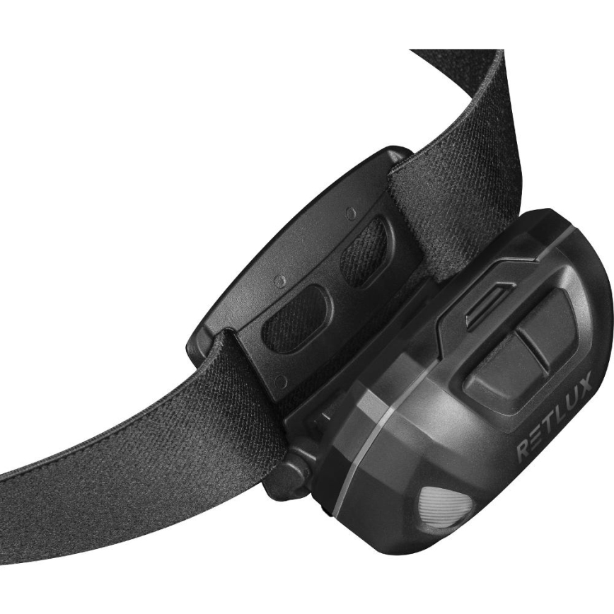 LED Nabíjacia čelovka LED/3W/1200 mAh IP44 čierna