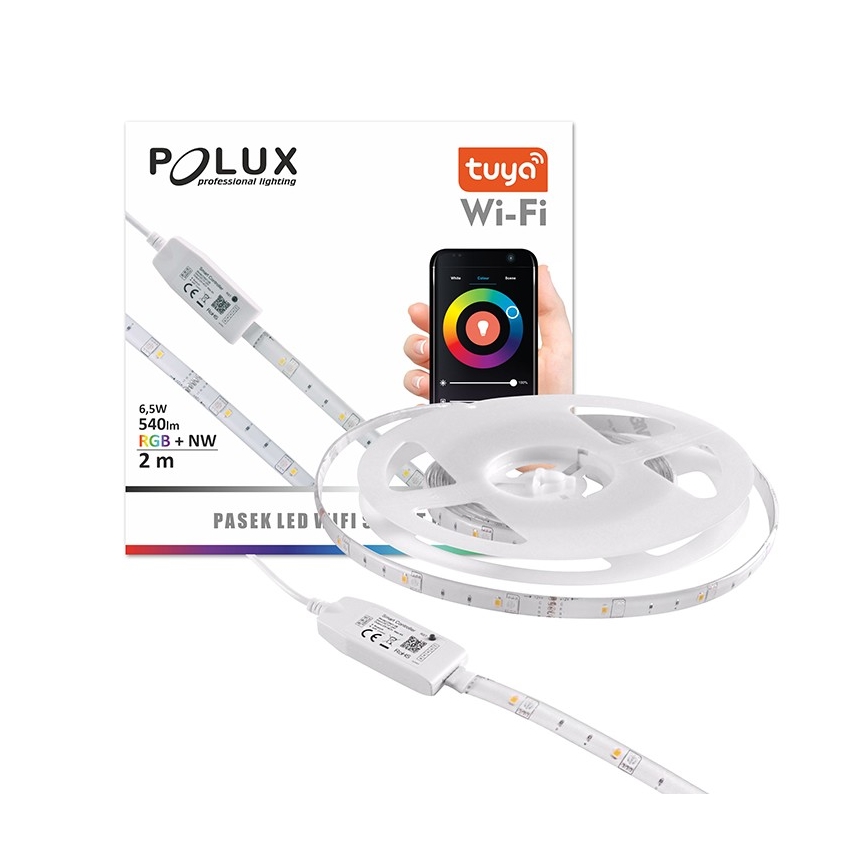 RGB LED Stmievateľný vonkajší pásik Wi-fi LED/6,5W/230V IP65 2 m Tuya