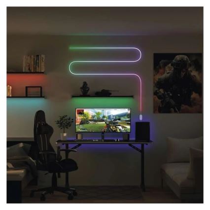 RGBIC LED Stmievateľný pásik GoSmart LED/24W/230V 3 m Wi-Fi Tuya
