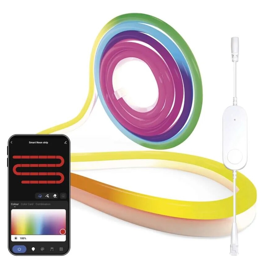 RGBIC LED Stmievateľný pásik GoSmart LED/24W/230V 3 m Wi-Fi Tuya