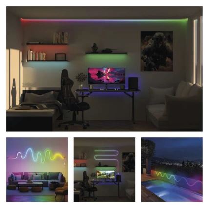 RGBIC LED Stmievateľný pásik GoSmart LED/33W/230V 5 m Wi-Fi Tuya
