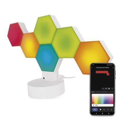 RGBIC Stmievateľná stolná lampa GoSmart LED/5,5W/230V Wi-Fi Tuya