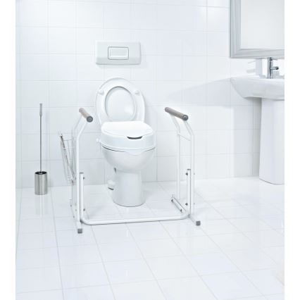 Ridder - Oporné mobilné madlá k WC 66x71,5 cm biele
