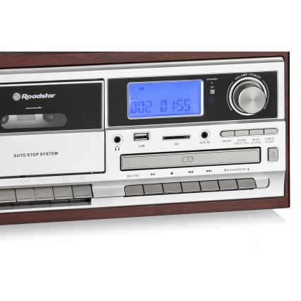 Roadstar HIF-8892 EBT - Hi-Fi systém s gramofónom, CD a kazetou 64W/230V + diaľkové ovládanie