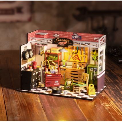 RoboTime - Miniatúra domčeka Garáž 2xAAA
