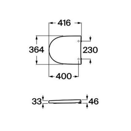 Roca A8012AC00B - WC sedátko SoftClose MERIDIAN supralit/biela