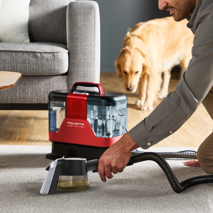 Rowenta - Čistič kobercov CLEAN IT HOT & COLD ANIMAL 1150 W/230 V