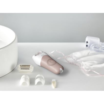 Rowenta - Epilátor WET&DRY 4,5 W/5 V 600 mAh béžovo-zlatý