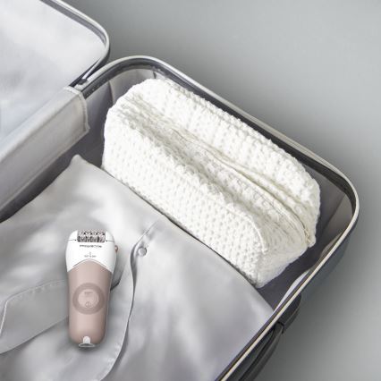 Rowenta - Epilátor WET&DRY 4,5 W/5 V 600 mAh béžovo-zlatý