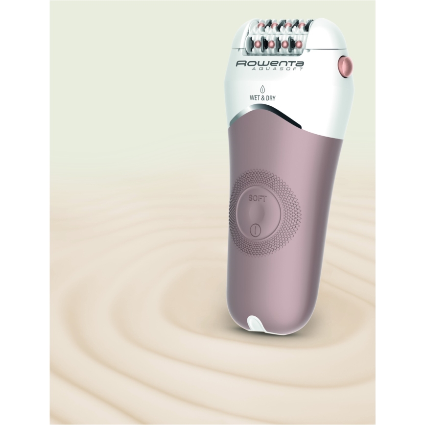 Rowenta - Epilátor WET&DRY 4,5 W/5 V 600 mAh béžovo-zlatý