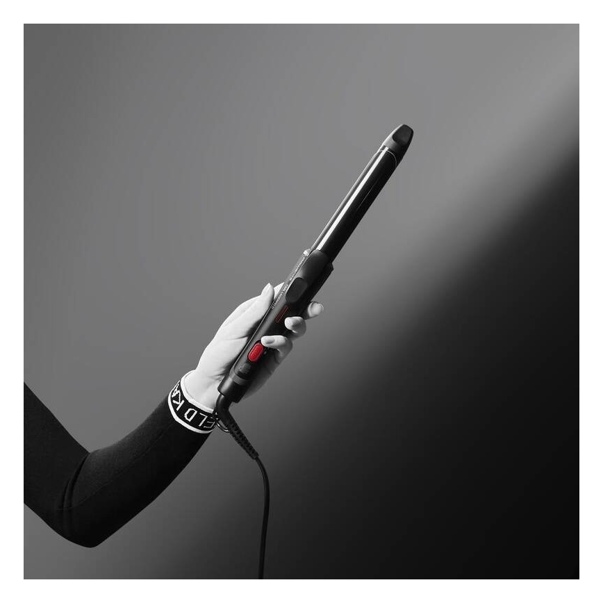 Rowenta - Kulma KARL LAGERFELD 47W/230V čierna