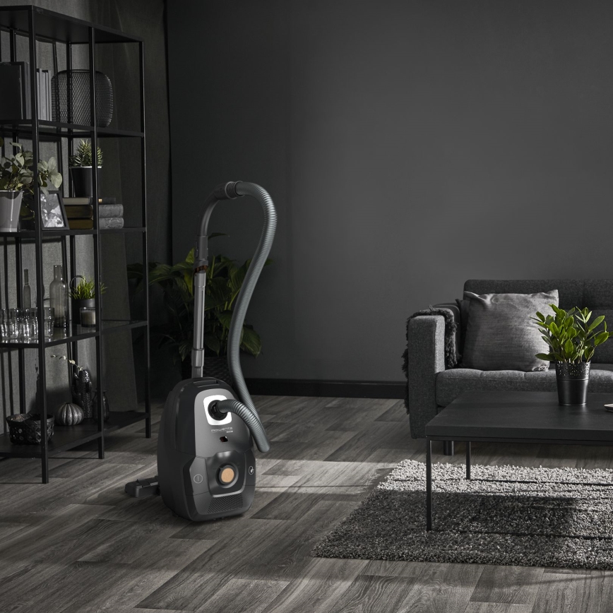 Rowenta - Sáčkový vysávač ZELENÁ FORCE EFFITECH ECO TOTAL CLEAN 400W/230V čierna