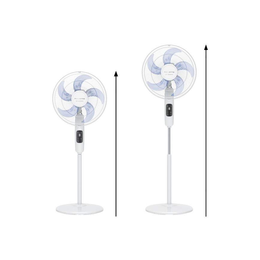 Rowenta - Stojanový ventilátor TURBO SILENCE 55W/230V 147 cm biela + diaľkové ovládanie