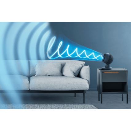 Rowenta - Stolný ventilátor TURBO SWIFT COMPACT 230V modrá + diaľkové ovládanie