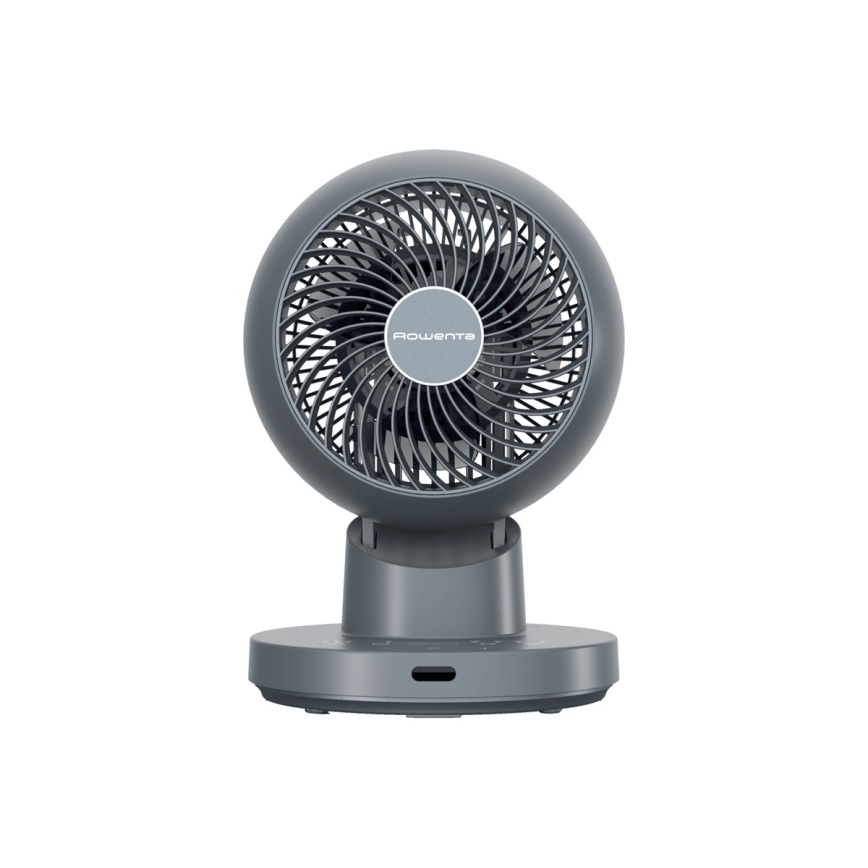 Rowenta - Stolný ventilátor TURBO SWIFT COMPACT 230V modrá + diaľkové ovládanie