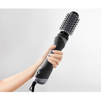 Rowenta - Teplovzdušná kefa BRUSH ACTIV 1000 W/230 V, čierna