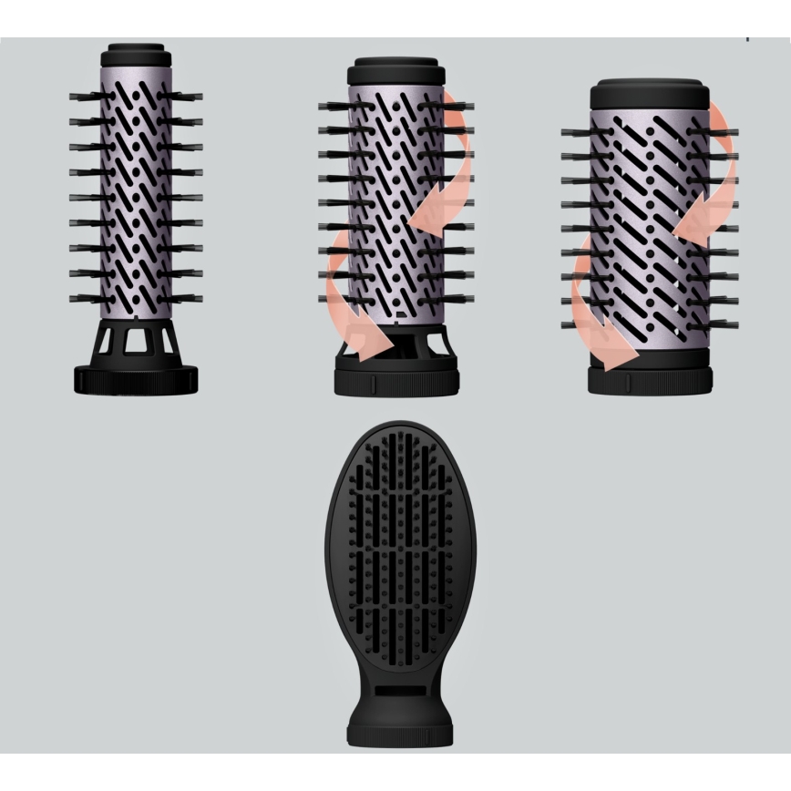 Rowenta - Teplovzdušná kefa BRUSH ACTIV 1000 W/230 V, čierna